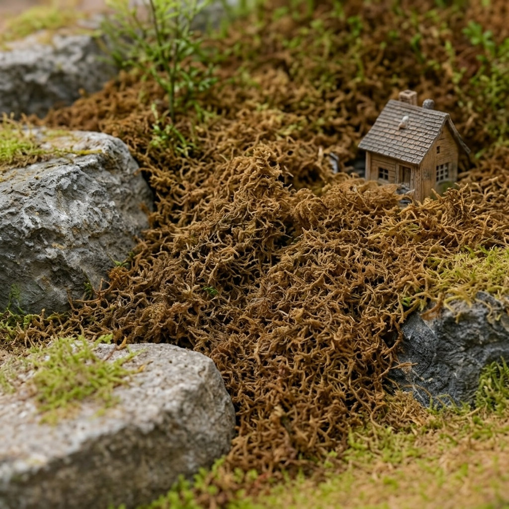 Sphagnum Moss Dry - Décoration en mousse artificielle pour plantes